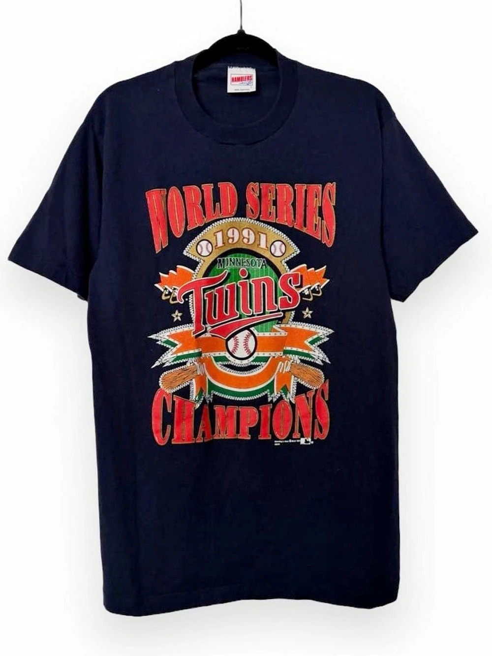 Vintage 1991 Minnesota Twins World Series Champions graphic t-shirt